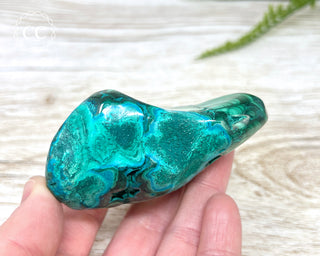 Malachite & Chrysocolla Polished Freeform #3