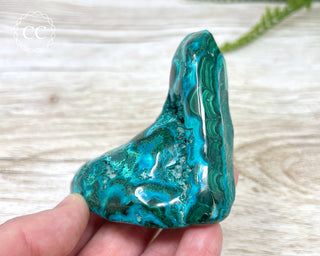 Malachite & Chrysocolla Polished Freeform #1