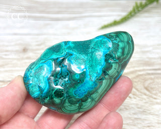 Malachite & Chrysocolla Polished Freeform #3