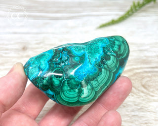 Malachite & Chrysocolla Polished Freeform #3