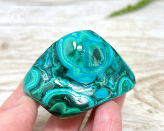 Malachite & Chrysocolla Polished Freeform #6