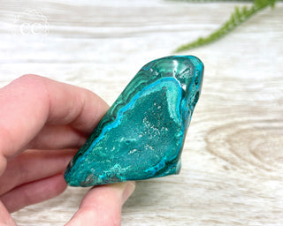 Malachite & Chrysocolla Polished Freeform #1