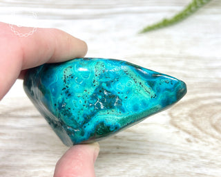 Malachite & Chrysocolla Polished Freeform #7