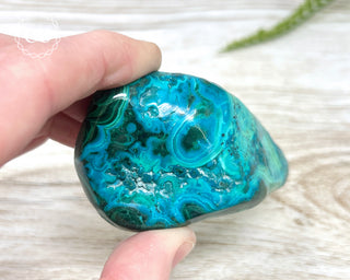 Malachite & Chrysocolla Polished Freeform #7