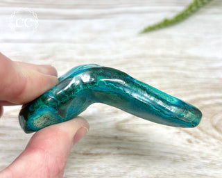 Malachite & Chrysocolla Polished Freeform #7