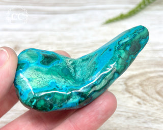 Malachite & Chrysocolla Polished Freeform #7