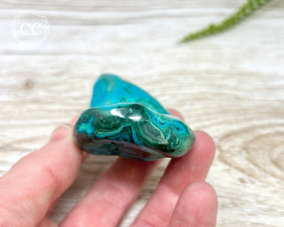 Malachite & Chrysocolla Polished Freeform #7