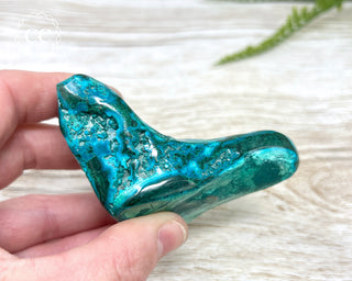 Malachite & Chrysocolla Polished Freeform #1