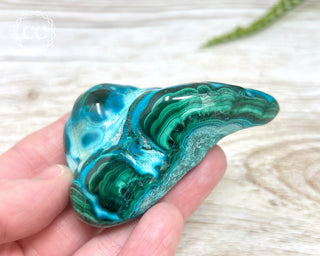 Malachite & Chrysocolla Polished Freeform #8