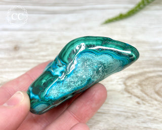 Malachite & Chrysocolla Polished Freeform #8
