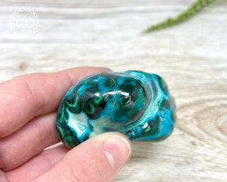 Malachite & Chrysocolla Polished Freeform #8