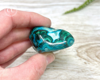 Malachite & Chrysocolla Polished Freeform #8