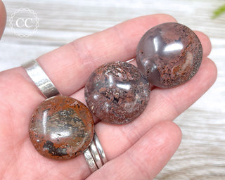 Chocolate Jasper Button | Tumbled Crystal