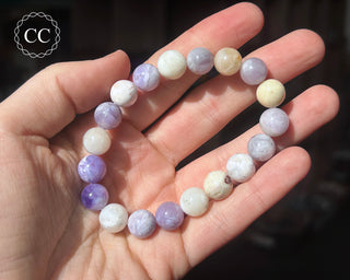 Mexican Purple Opal 10mm Beaded Bracelet