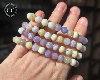 Mexican Purple Opal 8mm Beaded Bracelet