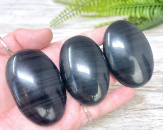 Midnight Lace Obsidian Palmstone