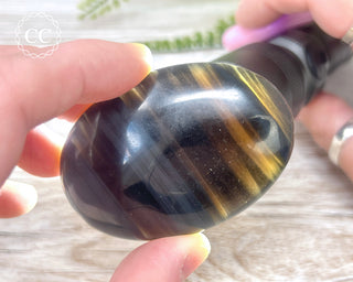 Midnight Lace Obsidian Palmstone