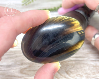 Midnight Lace Obsidian Palmstone