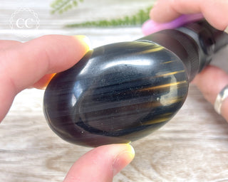 Midnight Lace Obsidian Palmstone