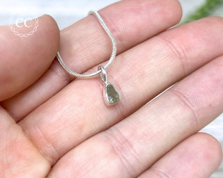Moldavite Silver Necklace #4
