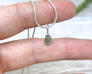 Moldavite Silver Necklace #3
