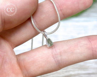 Moldavite Silver Necklace #4