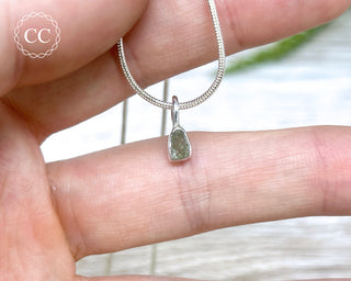Moldavite Silver Necklace #4