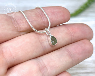 Moldavite Silver Necklace #2