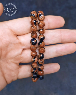 Mixed Goldstone Beaded Bracelet