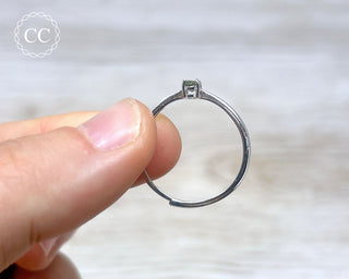 Moldavite Silver Ring #4