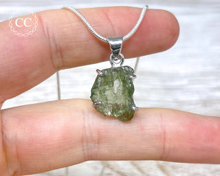 Moldavite Silver Necklace #1