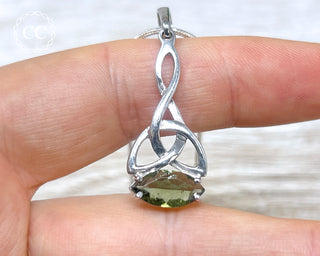 Moldavite Silver Necklace #5