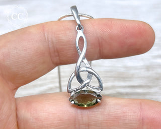 Moldavite Silver Necklace #5