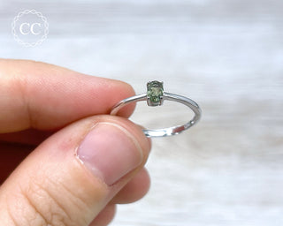 Moldavite Silver Ring #2