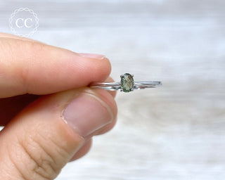 Moldavite Silver Ring #2