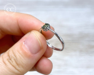 Moldavite Silver Ring #2