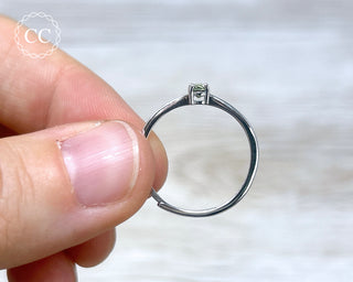 Moldavite Silver Ring #3