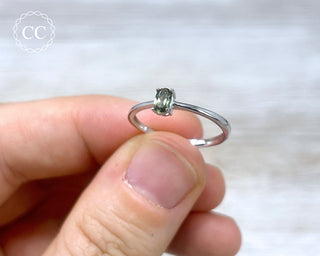 Moldavite Silver Ring #1