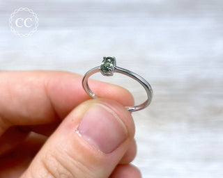 Moldavite Silver Ring #1