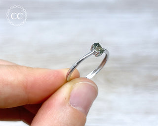 Moldavite Silver Ring #1