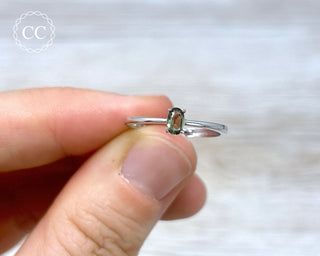 Moldavite Silver Ring #1