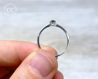 Moldavite Silver Ring #1