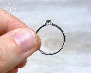 Moldavite Silver Ring #1