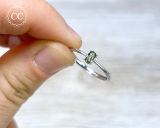 Moldavite Silver Ring #1