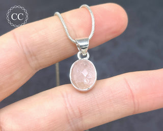 Morganite Silver Necklace #1