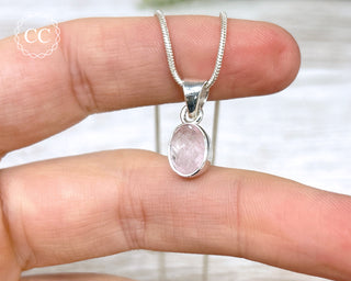 Morganite Silver Necklace #1