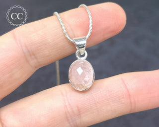 Morganite Silver Necklace #1