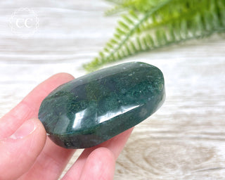 Moss Agate Palm Stone #4