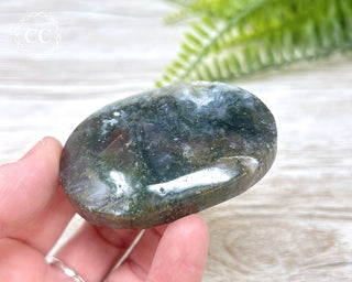 Moss Agate Palm Stone #6