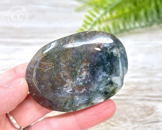 Moss Agate Palm Stone #6